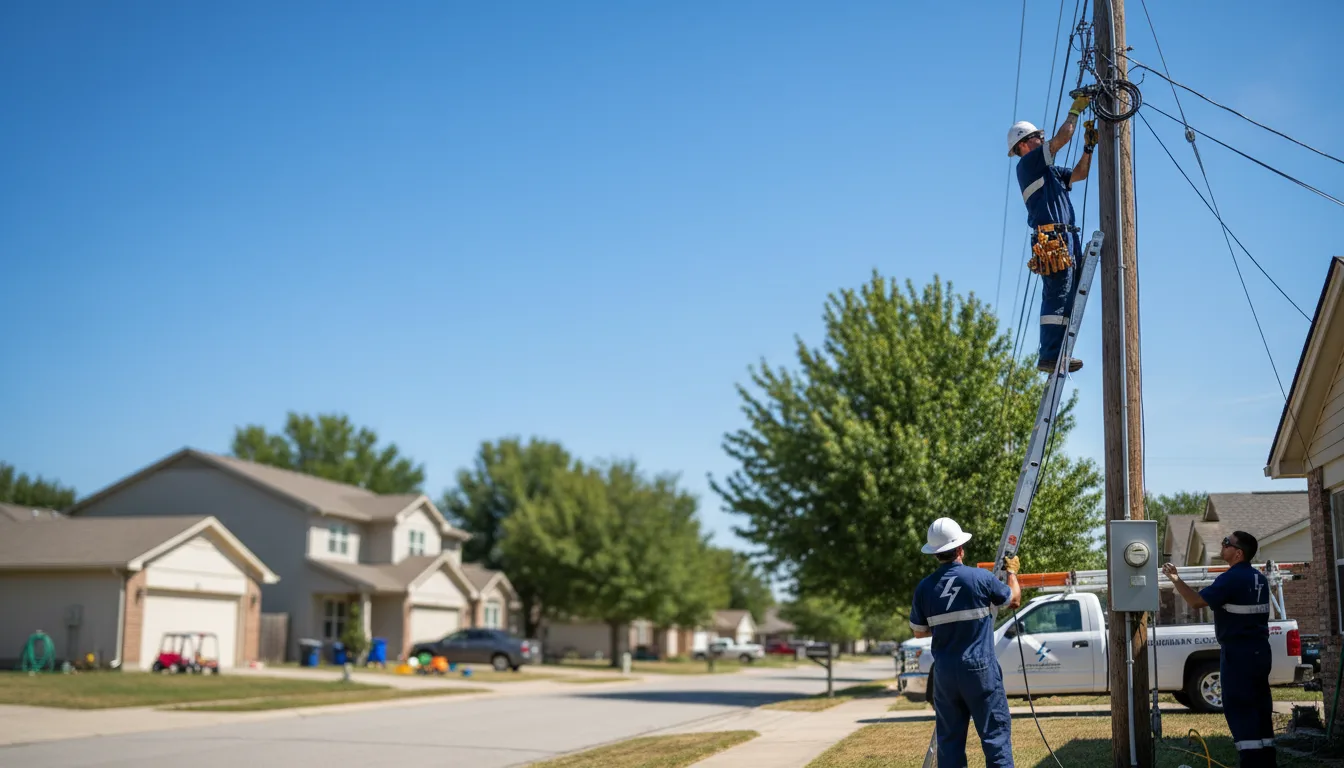 Residential electrician providing installation services in Timewell, IL